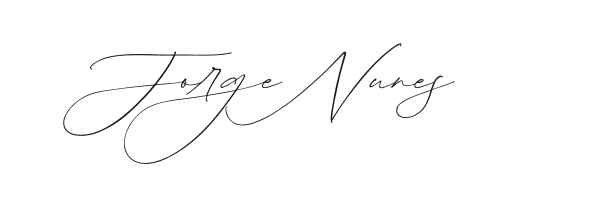 Assinatura de Jorge Nunes Pinto